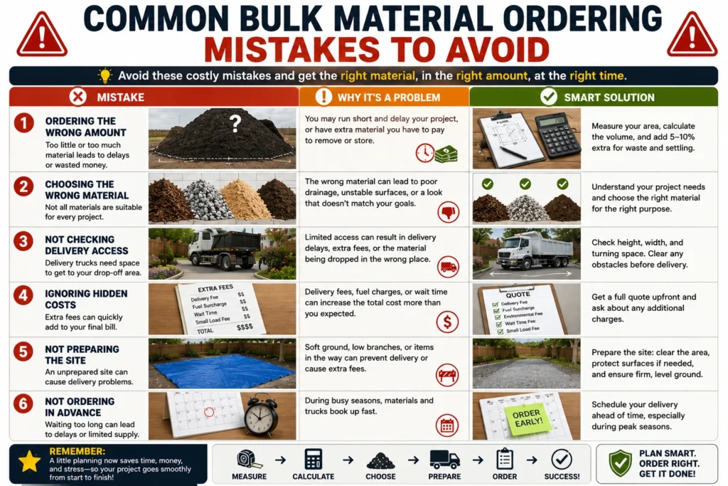  chart to show Common Bulk Material Ordering Mistakes to Avoid