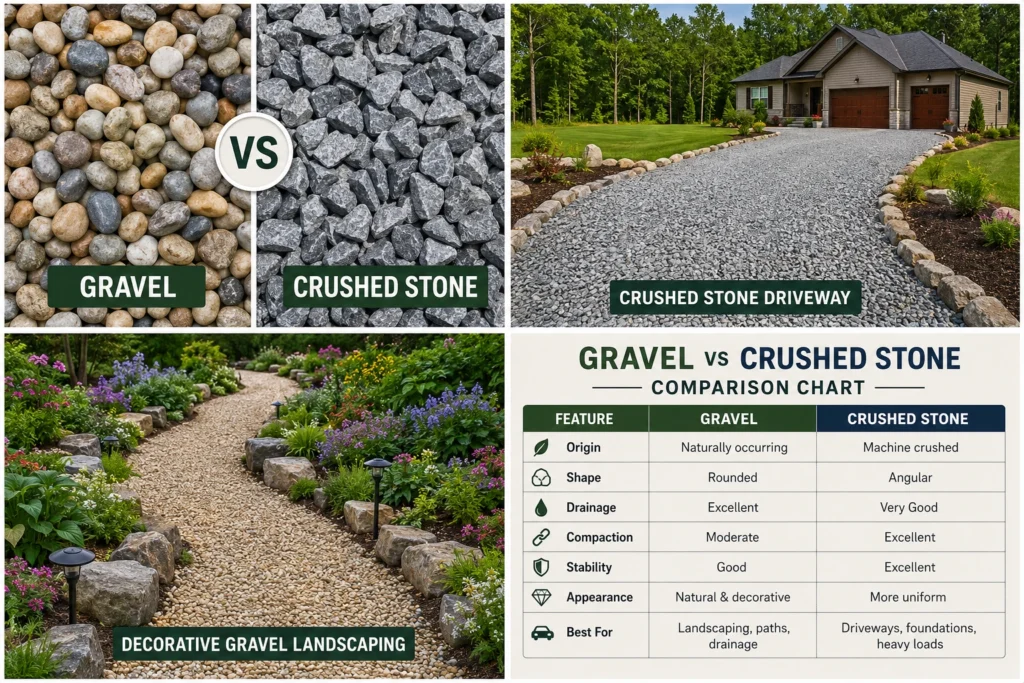 Gravel-vs-Crushed-stone-comparison