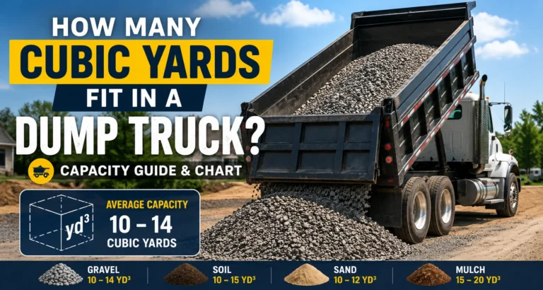 how many cubic yards fit in a dump truck