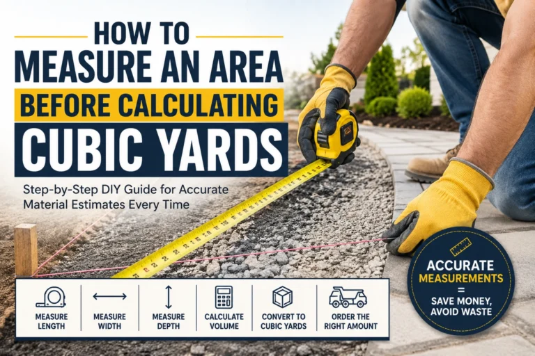 How to measure an area before calculating cubic yards