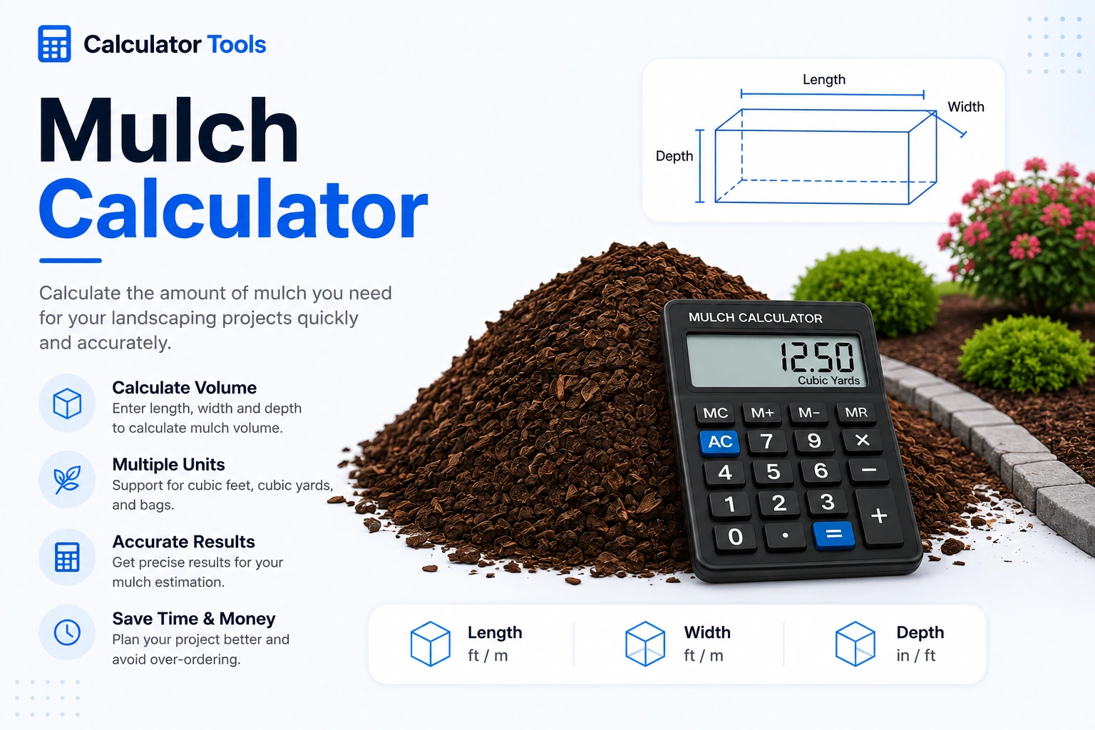 How to Calculate Mulch in Cubic Yards